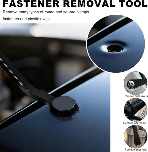 3 PCS Clip Removal Tool,Clip Pliers Fastener Remover,Car Trim Rivet Removal Pry Tool for Automotive Door Panel,Upholstery,Dashboard Red